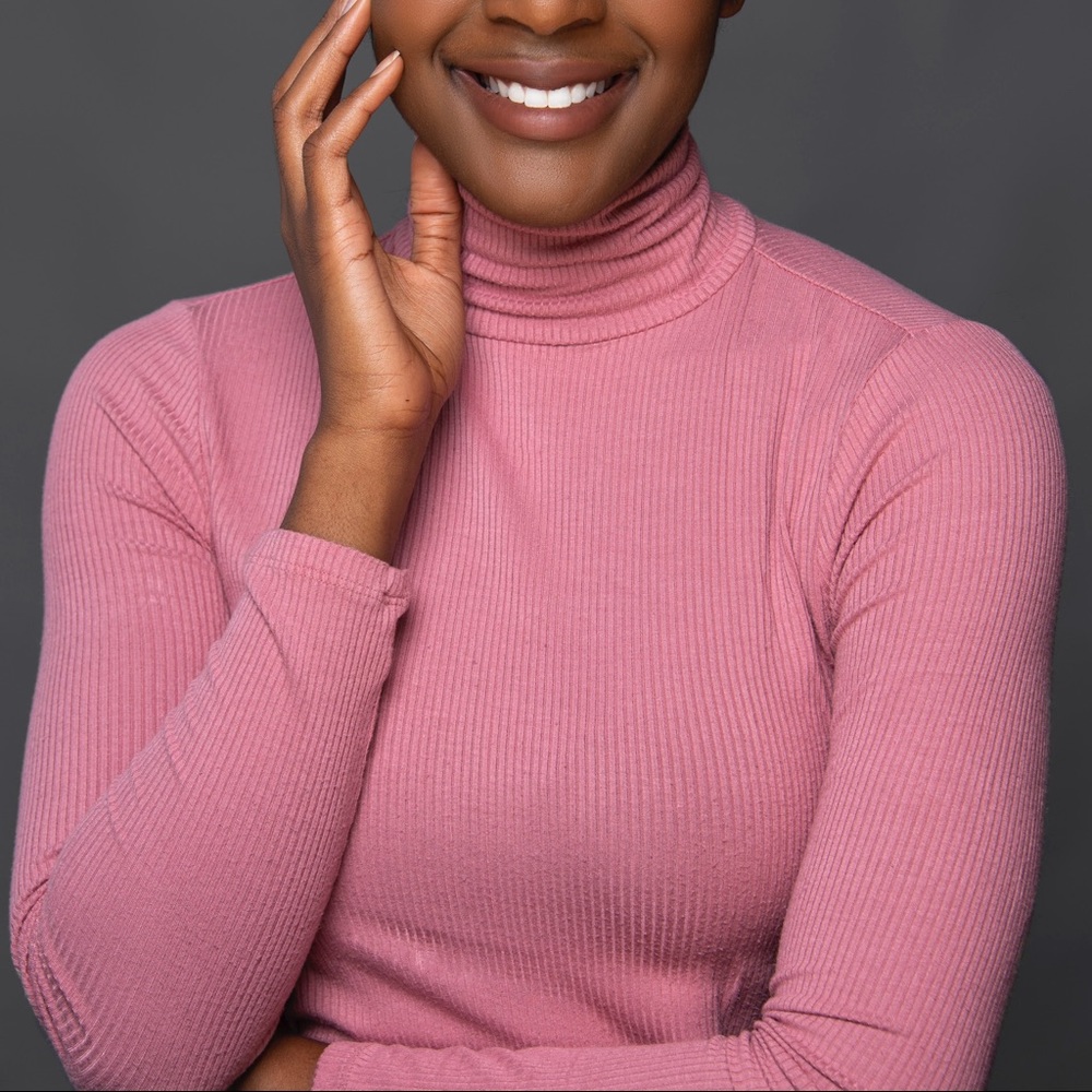 Pink Turtle Neck